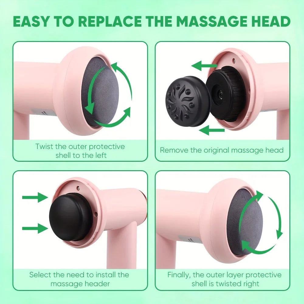 Massage gun voor nek en schouders – Richt zich op spanning