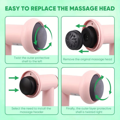 Massage gun voor nek en schouders – Richt zich op spanning