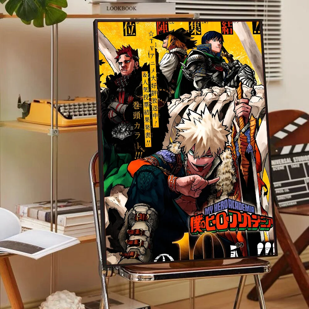 Poster met zachte penseellijnen