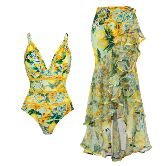 Badpak jurk met mesh details – Modern en luchtig