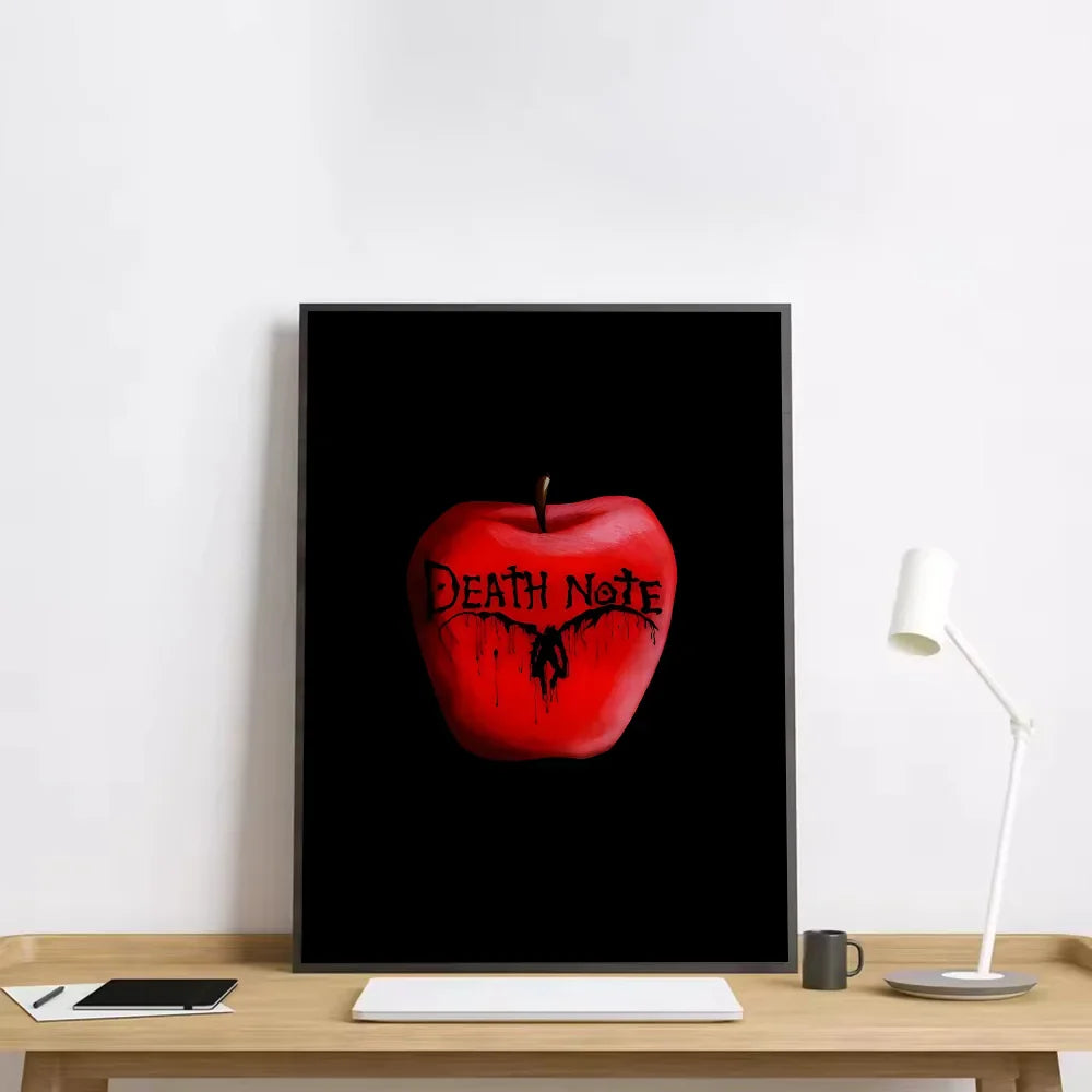 Poster met zachte penseellijnen