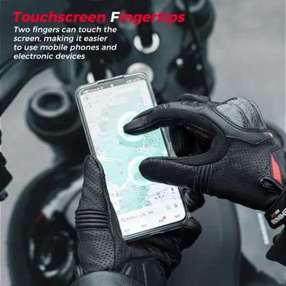 Functionele leren heren handschoenen voor kou