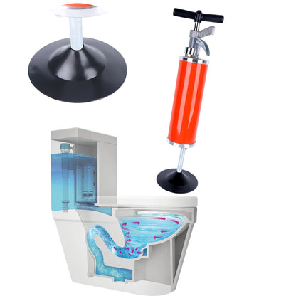 Dubbele functie wc ontstopper – Druk en zuig in één