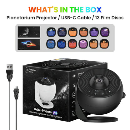 Sterrenhemel projector lamp met galactisch effect
