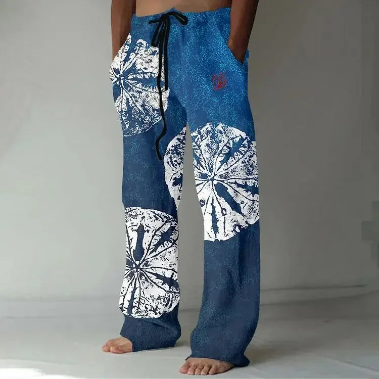 Linnen broek mannen met hoge taille – Trendy en klassiek