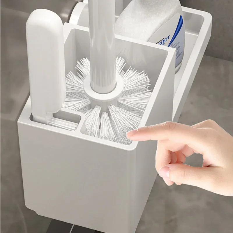 Toiletborstel met houder en deksel – Voor hygiëne en netheid