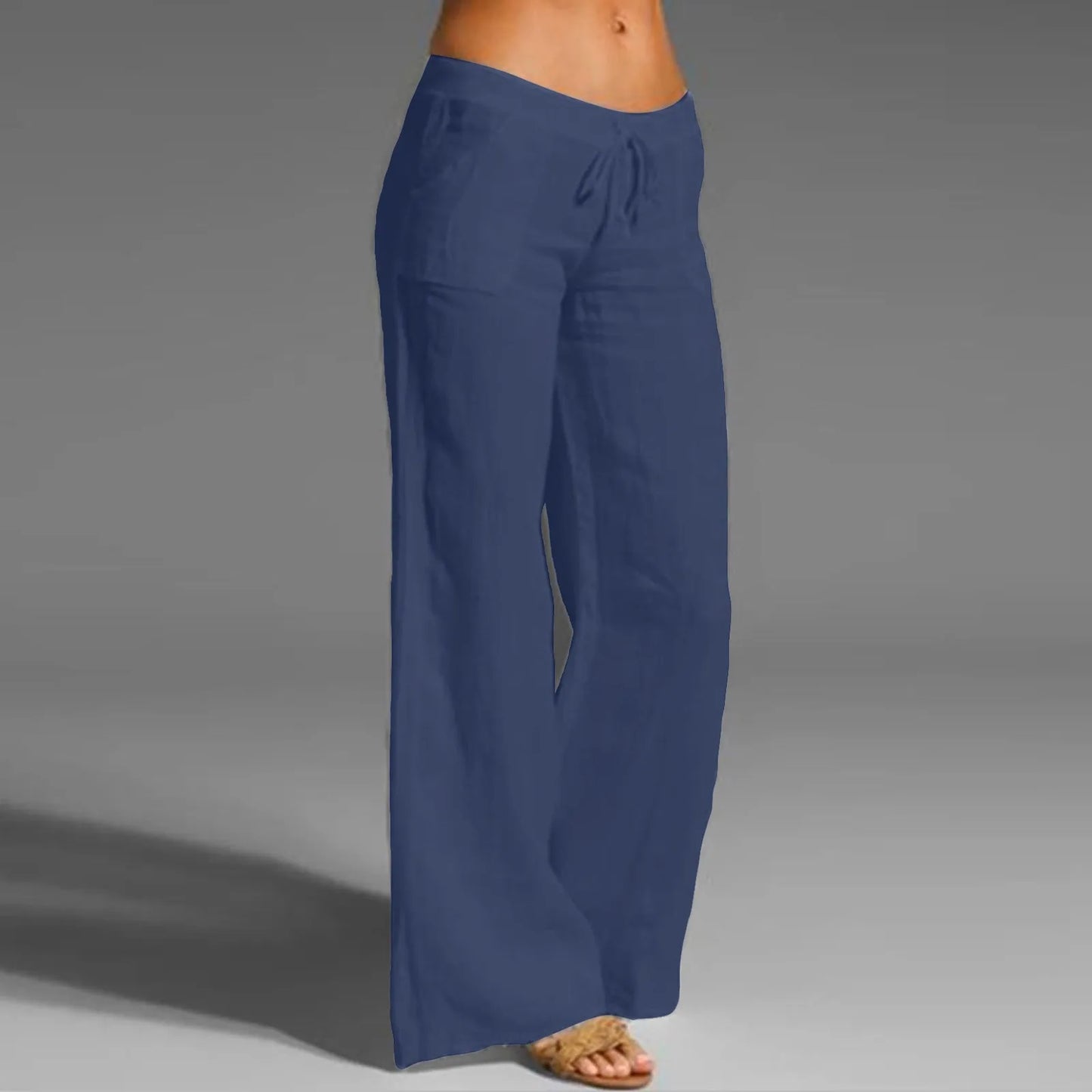 H&M linnen broek dames in zachtroze – Zomers en fris