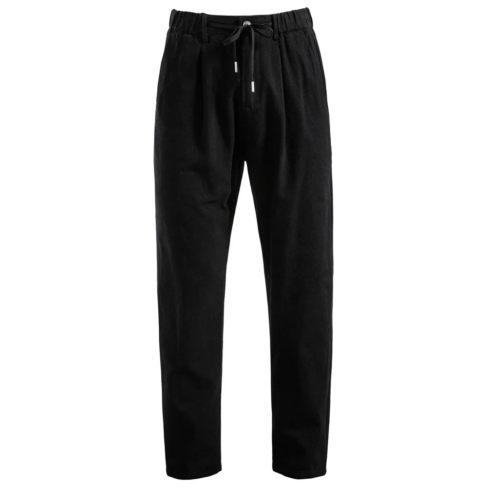 Linnen broek mannen met hoge taille – Trendy en klassiek
