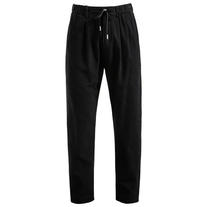 Linnen broek mannen met hoge taille – Trendy en klassiek