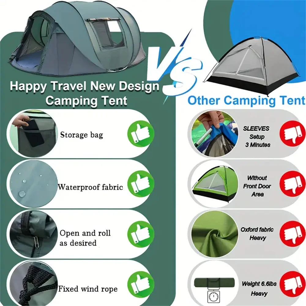 Camping tent met opbergruimte – Alles netjes georganiseerd