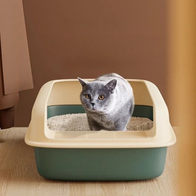 Grote kattenbak met scheidingswand – Voor meerdere katten