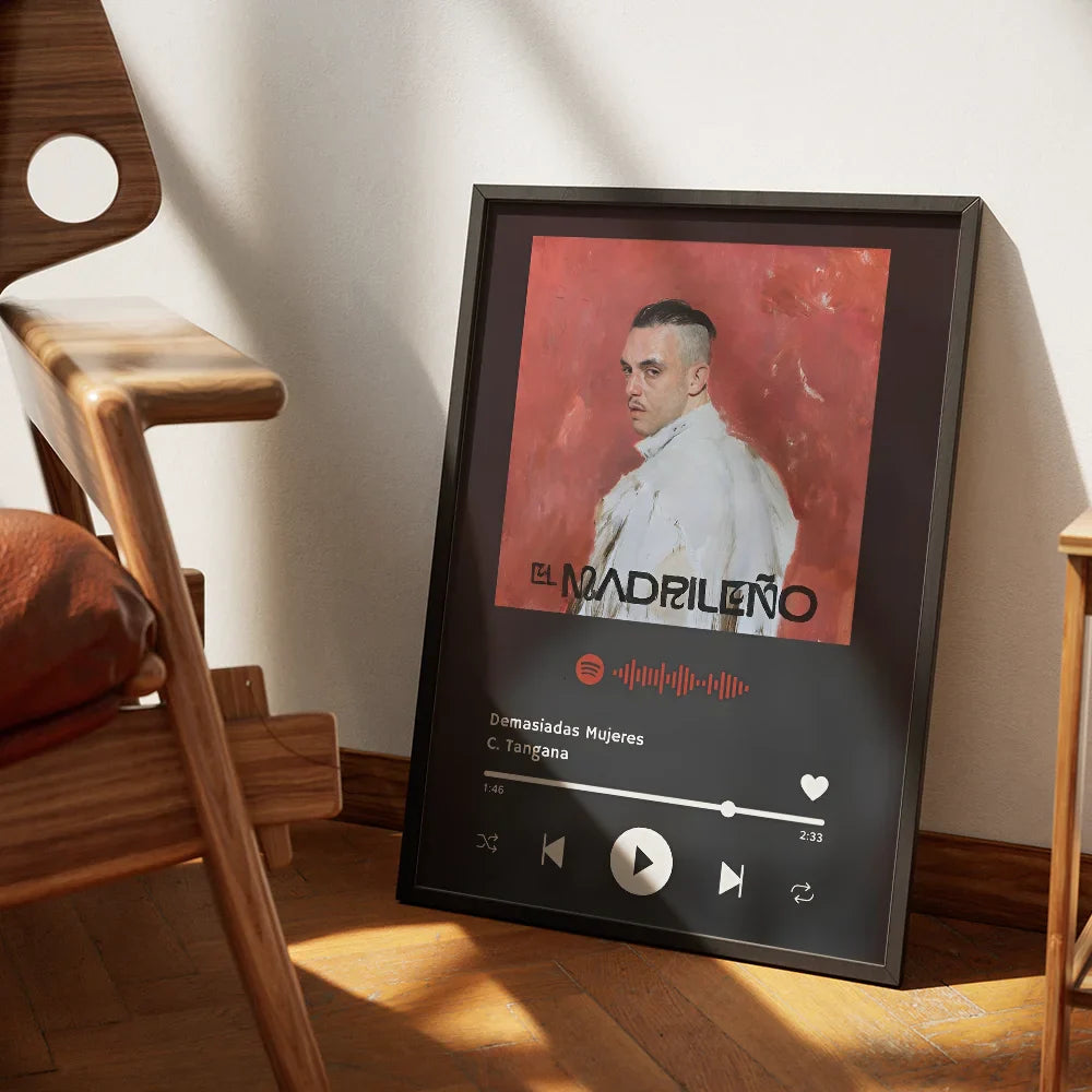 Poster met kaart van wereld of stad