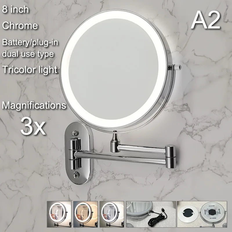 Grote spiegel met LED verlichting – Perfect voor ochtendroutine