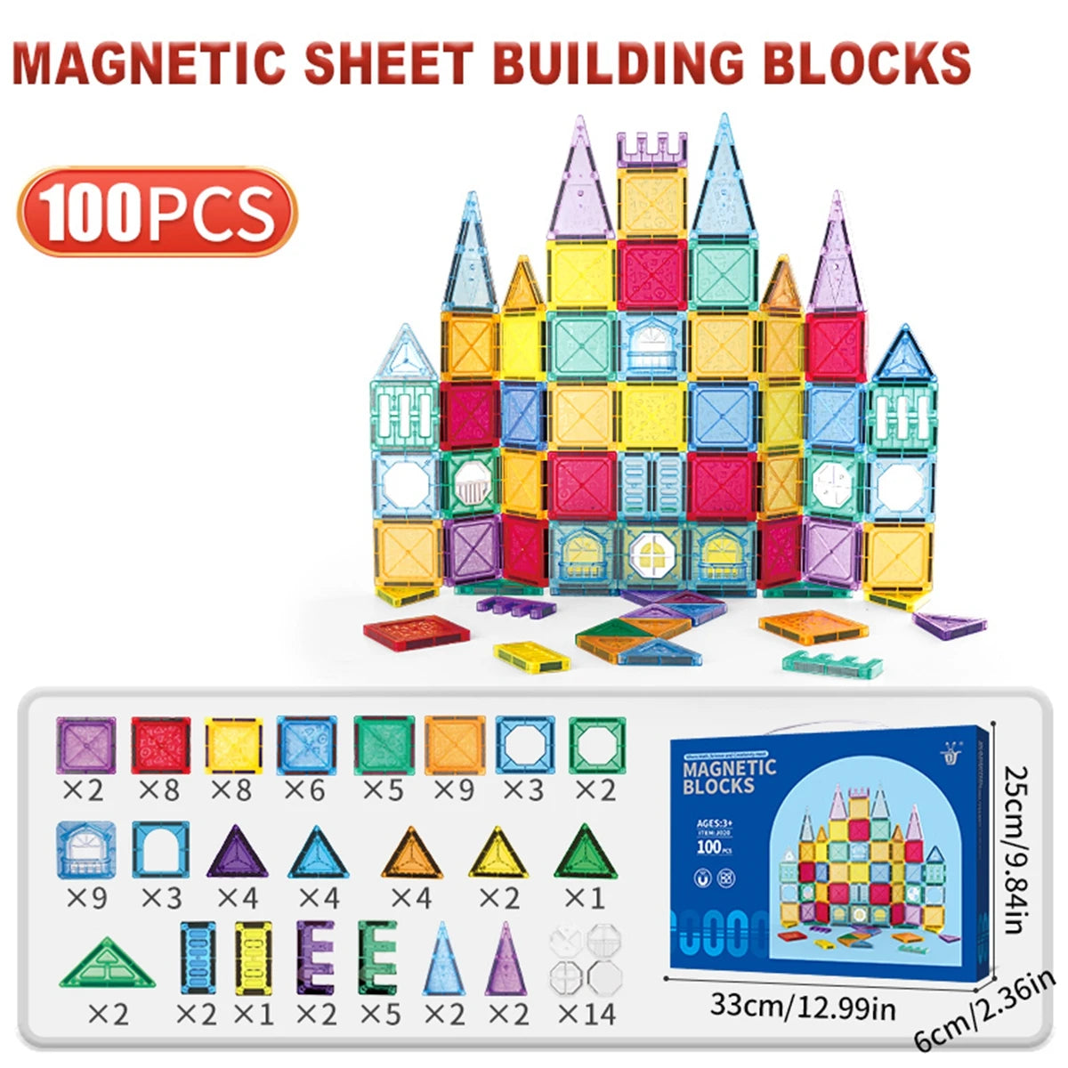 Magnetisch constructiespeelgoed – Bouw bruggen en torens