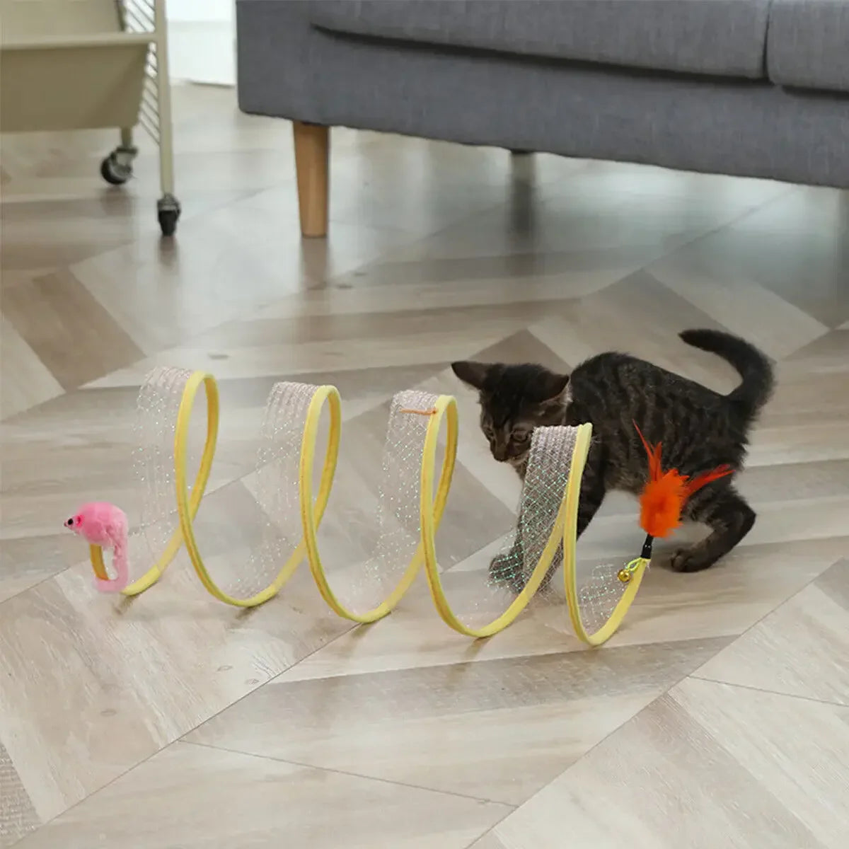 Kattenspeeltjes Action met touw en bal – Meer uitdaging