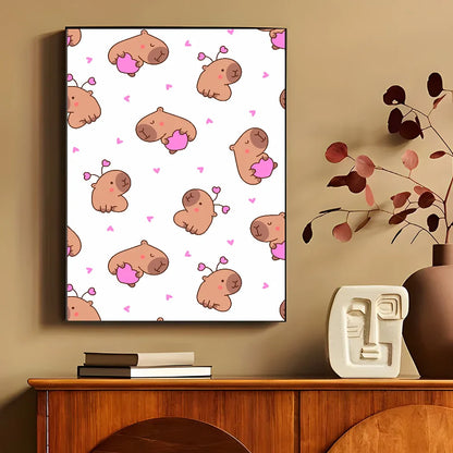Grote poster voor boven het bed