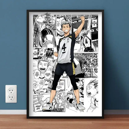 Poster met botanisch motief
