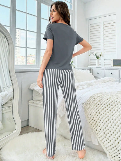 Dames pyjama set met zachte fleece