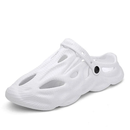 Heren schoenen met open hiel voor zomerse ventilatie