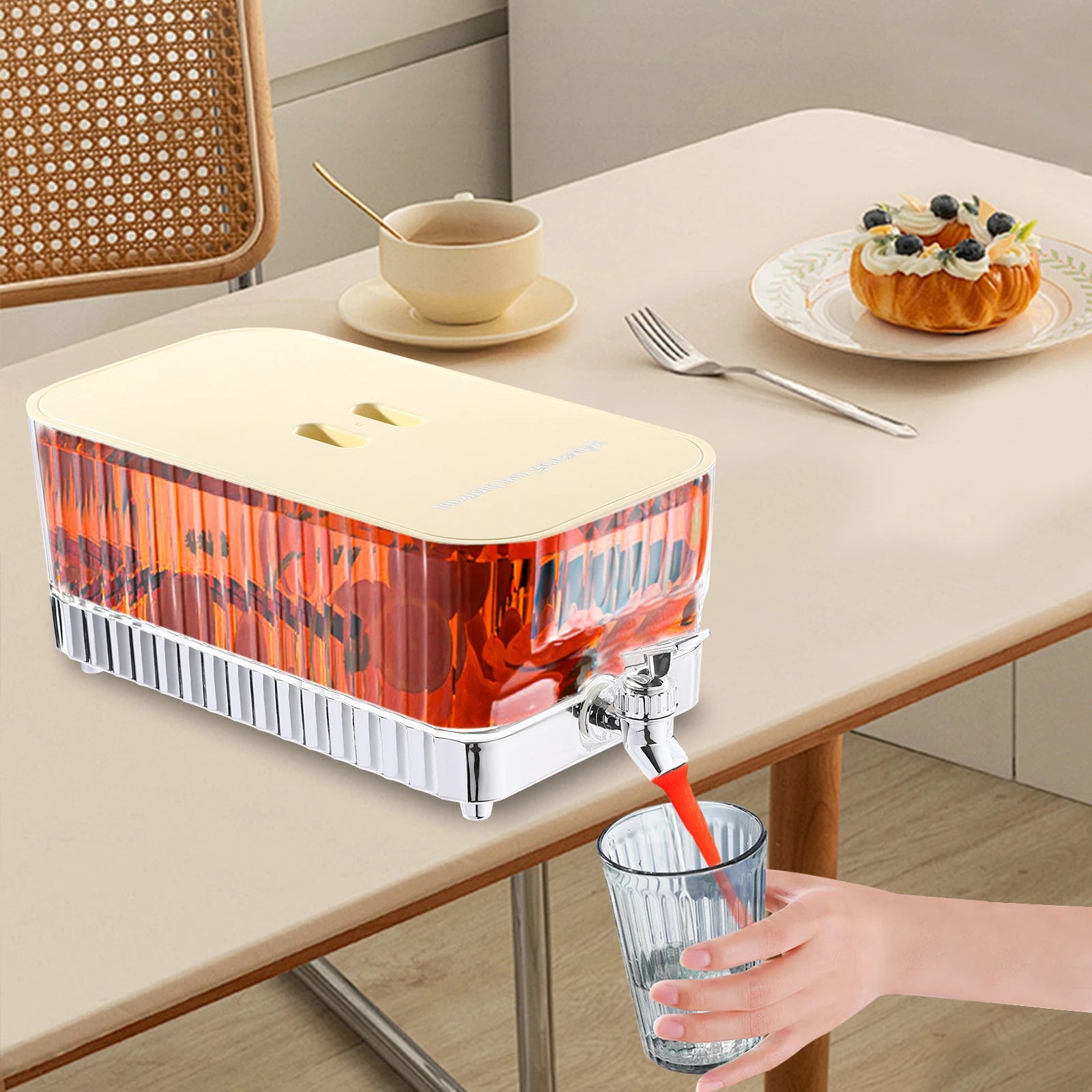 Xenos drankdispenser met houder – Luxe en stevig