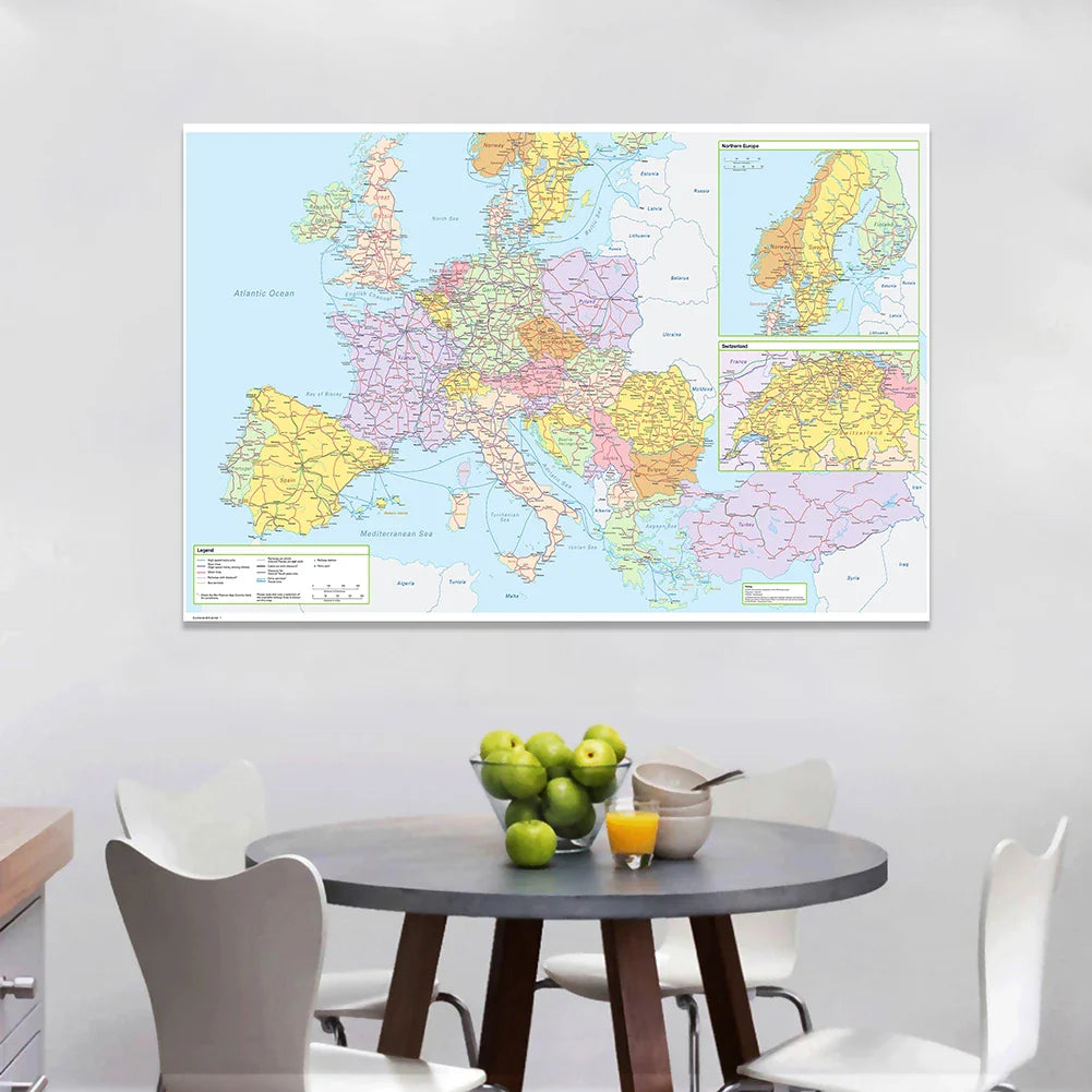 Grote wereldkaart voor aan de muur – Perfect als blikvanger