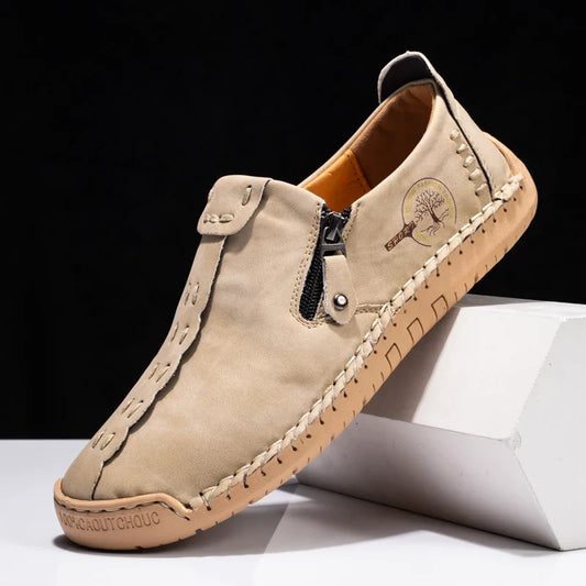 Herenschoenen met zomerse perforatie
