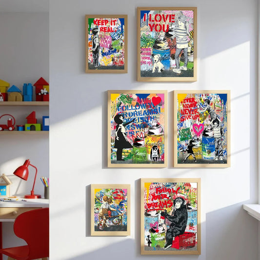 Poster met illustratie – Speels en uniek