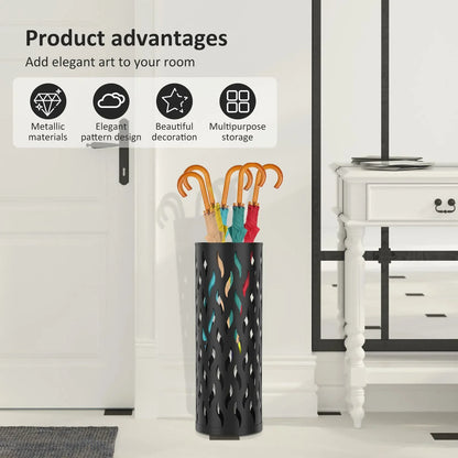 Ronde paraplu bak met elegante details