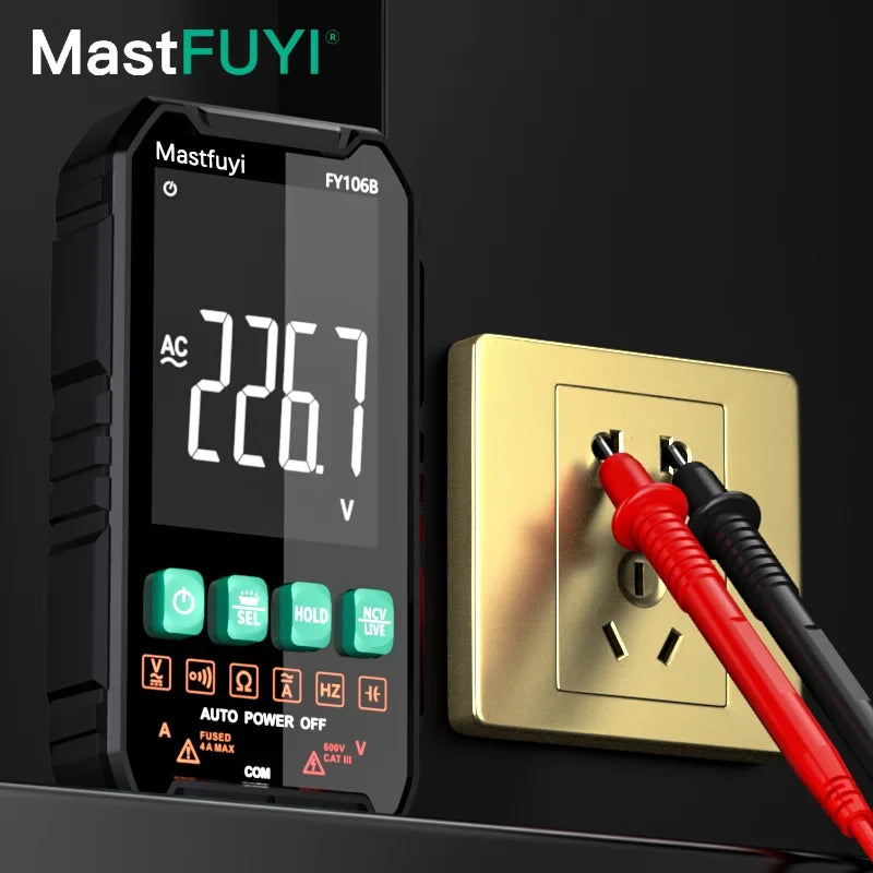 Multimeter met LCD-display voor eenvoudig aflezen