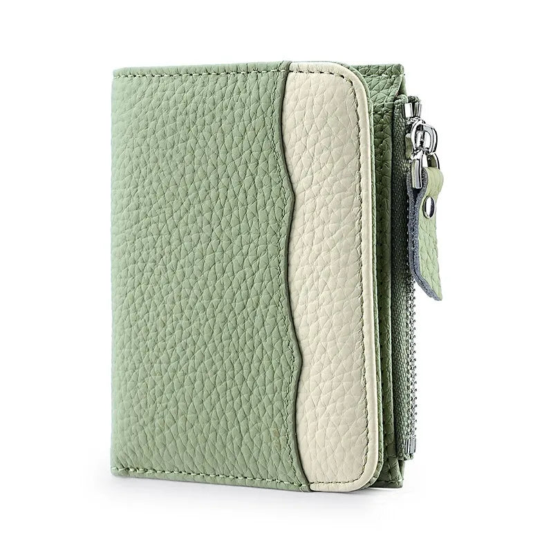 Luxe leren herenportemonnee met stiksels – Tijdloos design