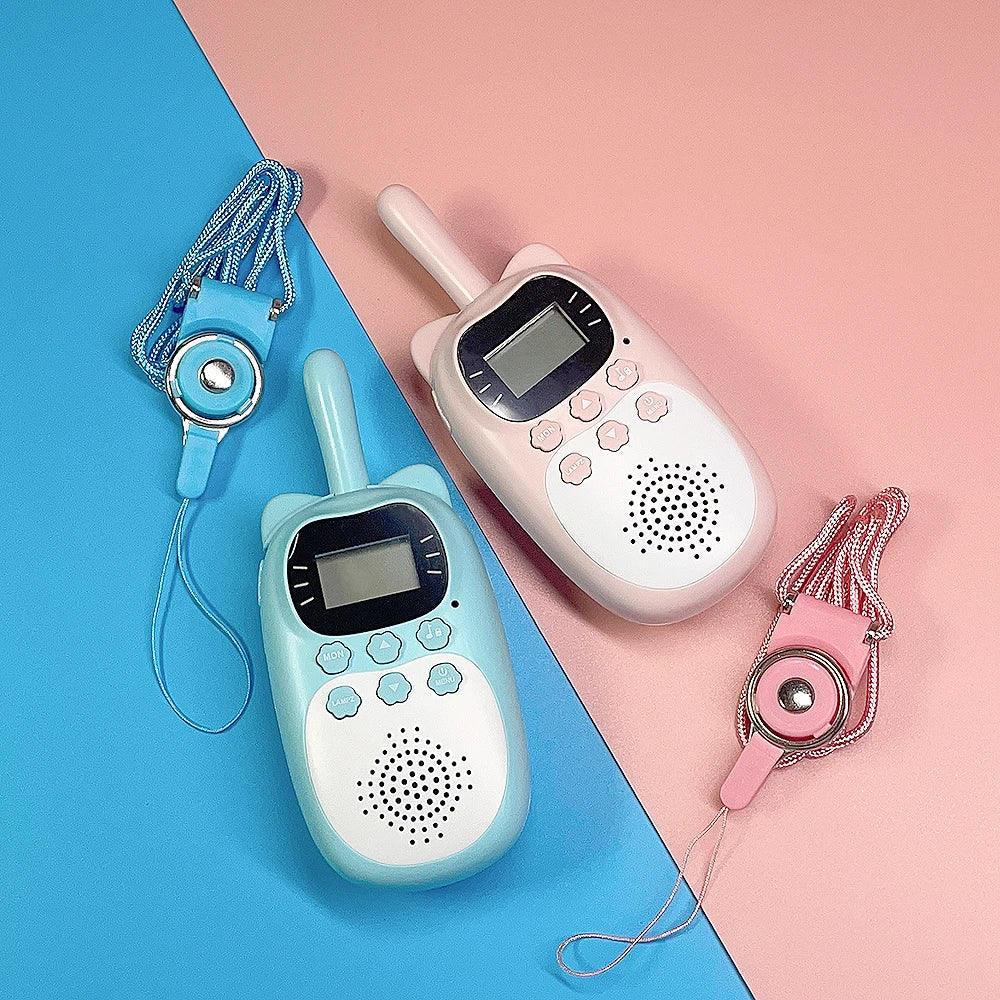 Walkie talkie met riemclip en volumeknop
