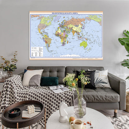 Grote wereldkaart voor aan de muur – Perfect als blikvanger