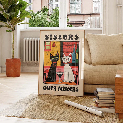 Posterstore decoratie in neutrale tinten
