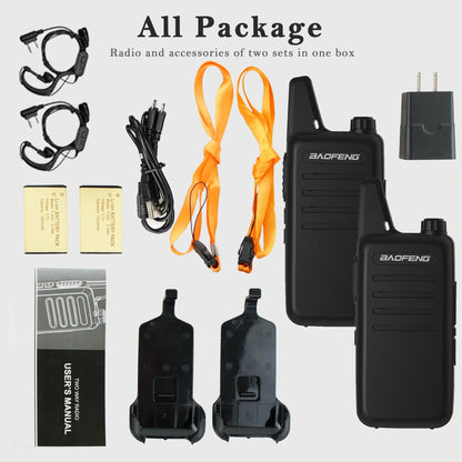 Walkie talkies met oplaadbare USB-aansluiting