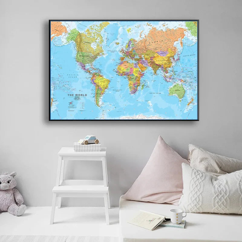 Wereldkaart met LED-verlichting – Verlicht je wereld