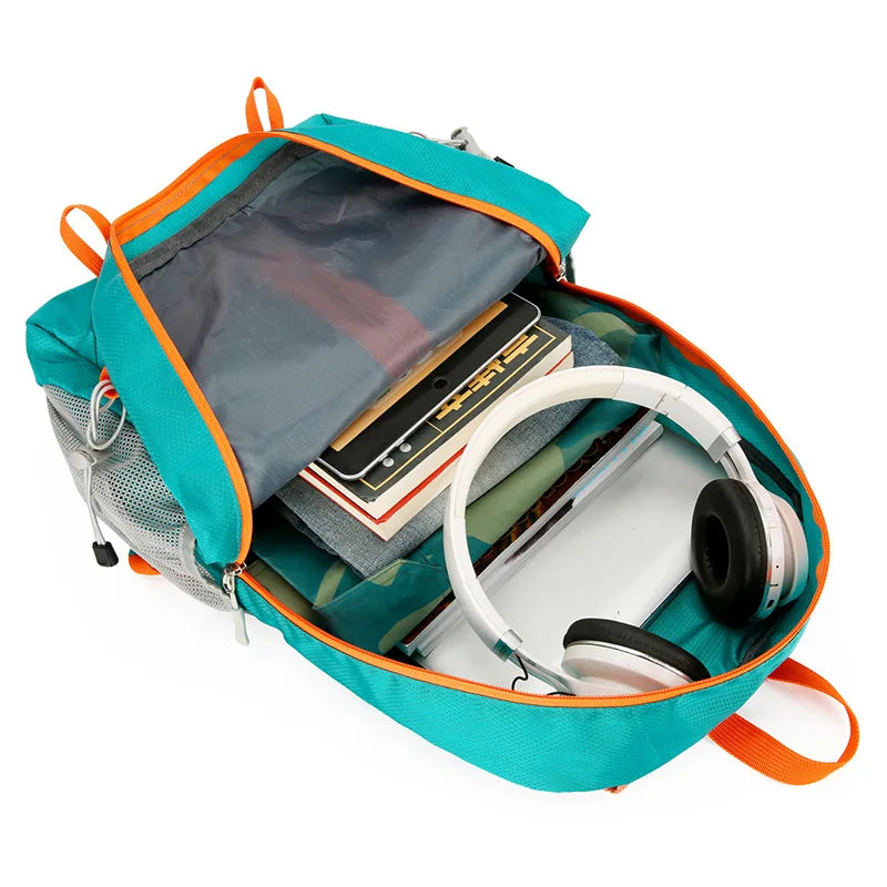 Rugzak als handbagage met gewatteerde laptophoes