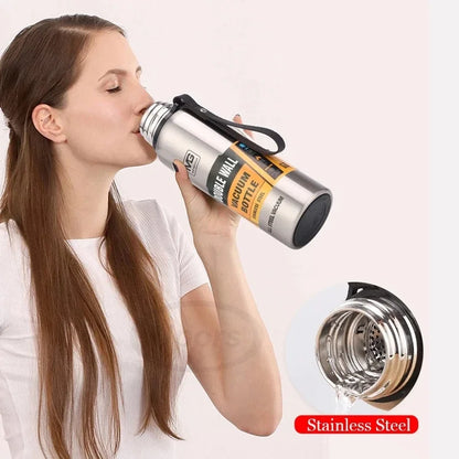Thermosfles met draagriem – Comfortabel onderweg