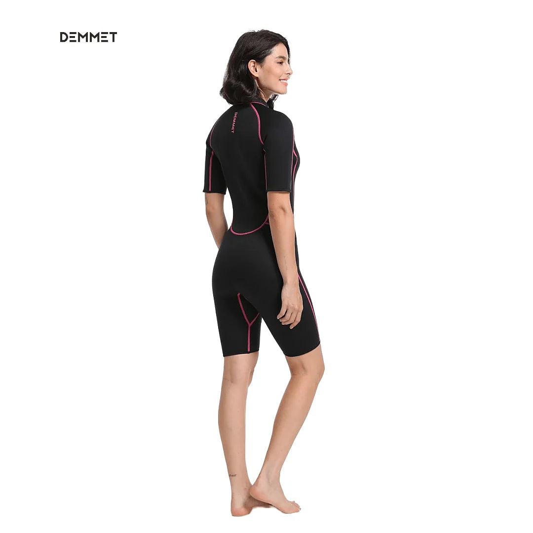 Badpak jurk met hoge taille – Flatteert de buikzone