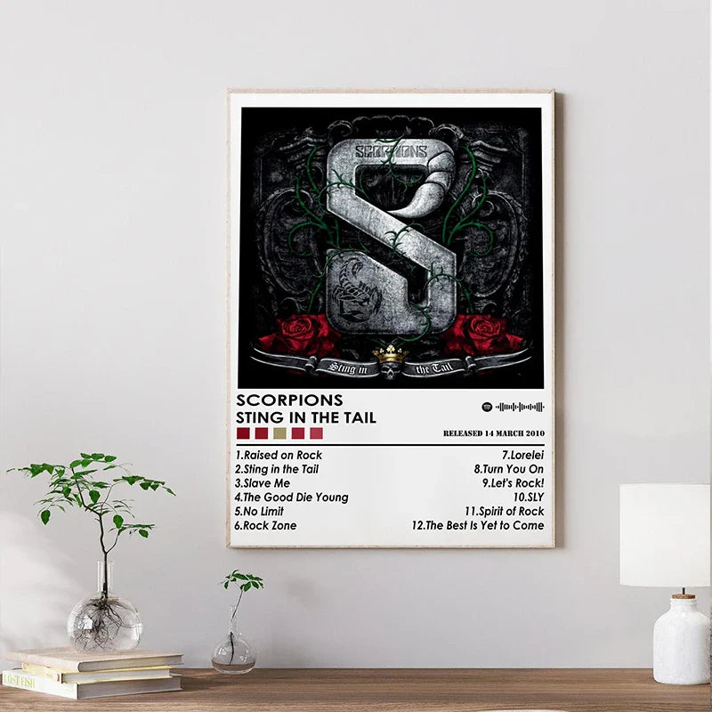 Abstracte poster in pasteltinten