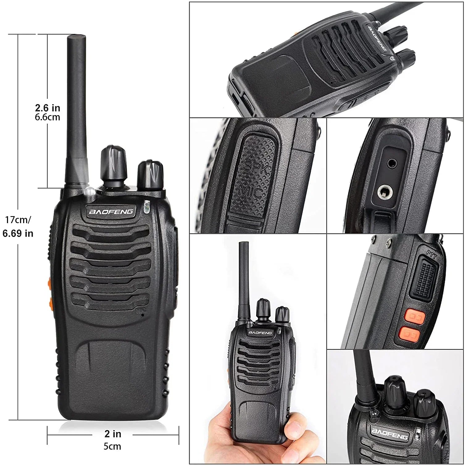 Walkie talkie kinderen met ingebouwde zaklamp