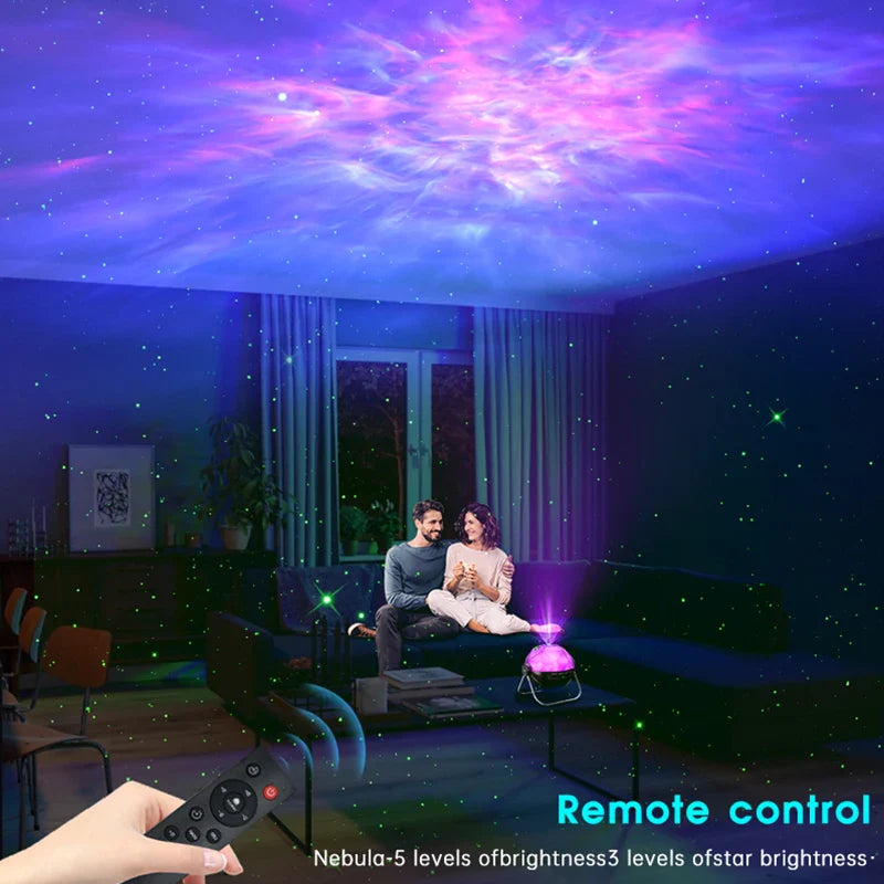 Sterrenhemel projector lamp voor relaxmomenten