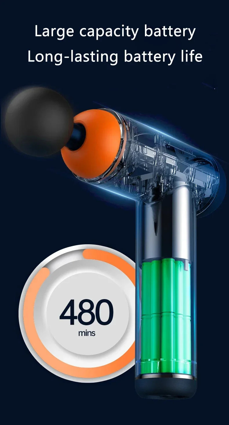 Massage gun van Aldi met standaard – Netjes op te bergen