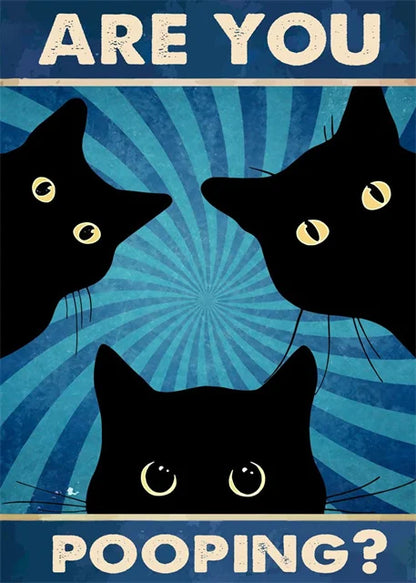 Vintage posters met textiellook