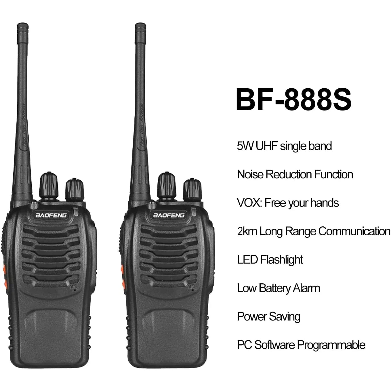 Professionele walkie talkie met hoge ontvangstkwaliteit