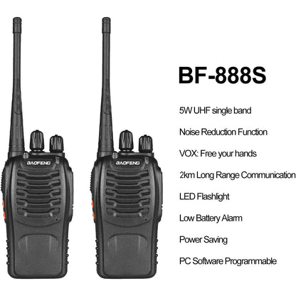 Professionele walkie talkie met hoge ontvangstkwaliteit