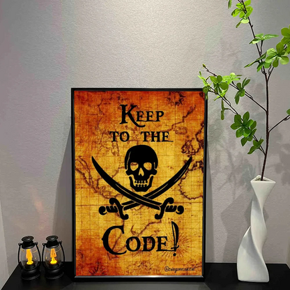 Poster in zachte pastelkleuren