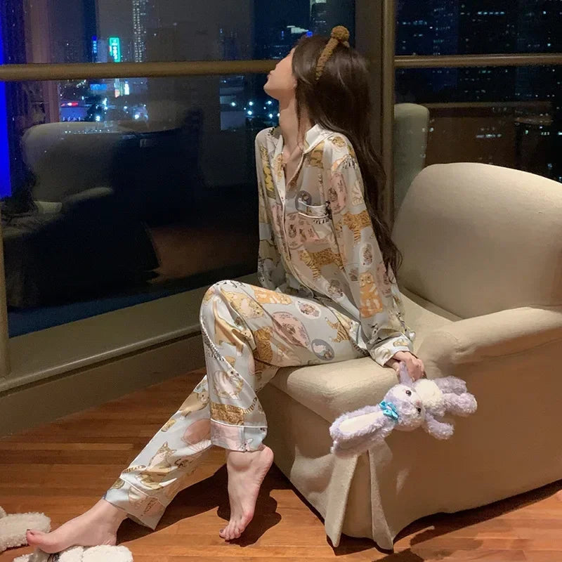 Dames pyjama Zeeman met lange mouwen