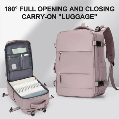 Moderne rugzak als handbagage met laptophouder