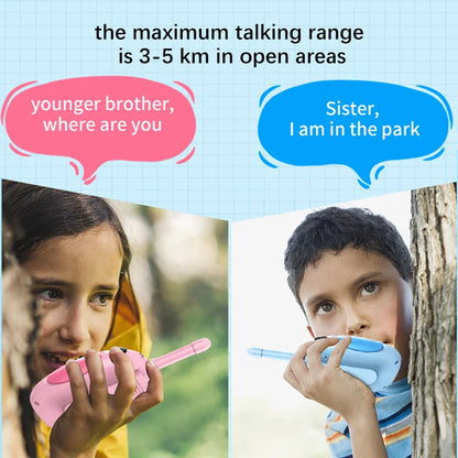 Kindvriendelijke walkie talkie met volumebegrenzing