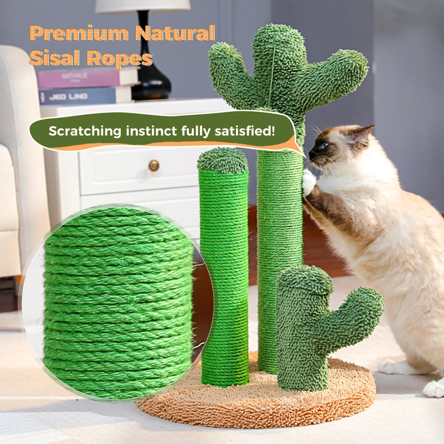 Kattenpaal met wandmontage set – Extra stevig vastgemaakt